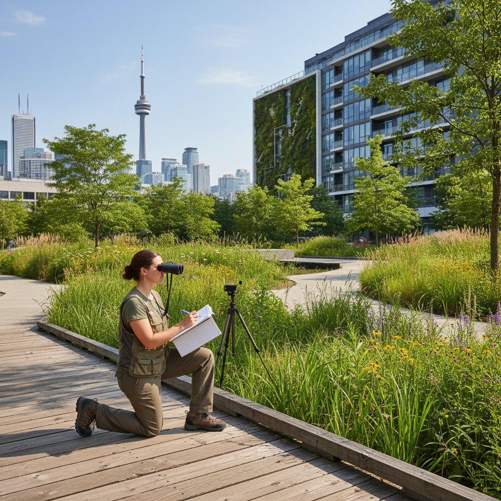 Sunlight filtering through a forest canopy in Ontario, illustrating the natural systems studied in these research notes