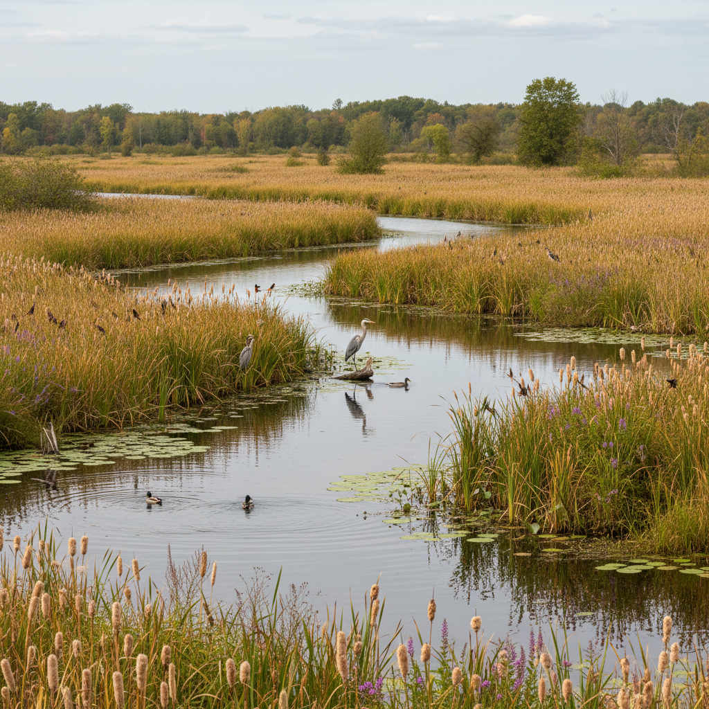 A wetland habitat in southern Ontario