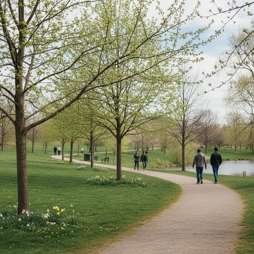 Fresh spring water flowing through rocks in an Ontario natural area